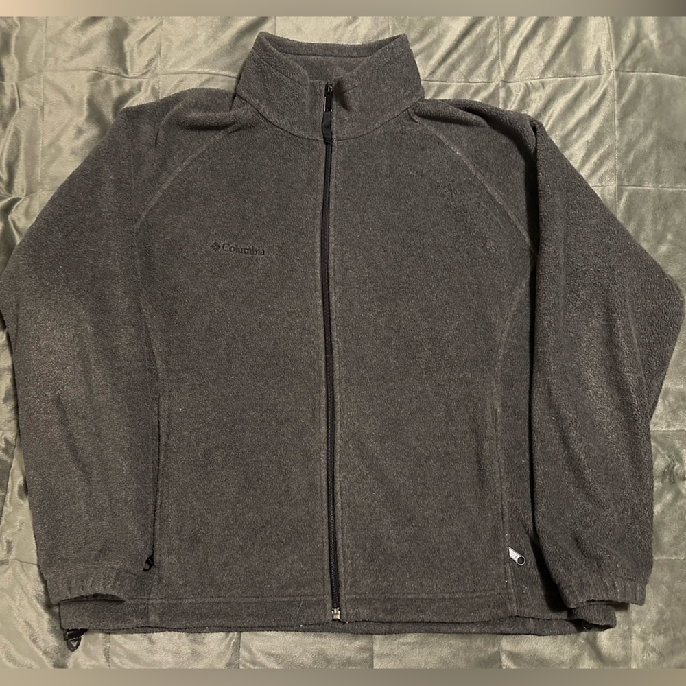 Women’s 1x Columbia Full Zip Mock Neck Fleece Jacket